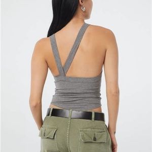 The Line by L XIMENO Tank Top in Gray